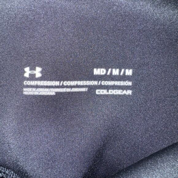 Under Armour Women's Compression ColdGear Leggings Black Gray tights Size M - Picture 4 of 6